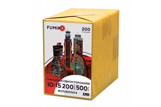 Фотобумага FUMIKO ГЛЯНЦ 1 стор 10х15 180 гр 500 л